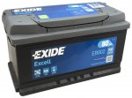 EXIDE Excell EB802 80Ah 700A autó akkumulátor